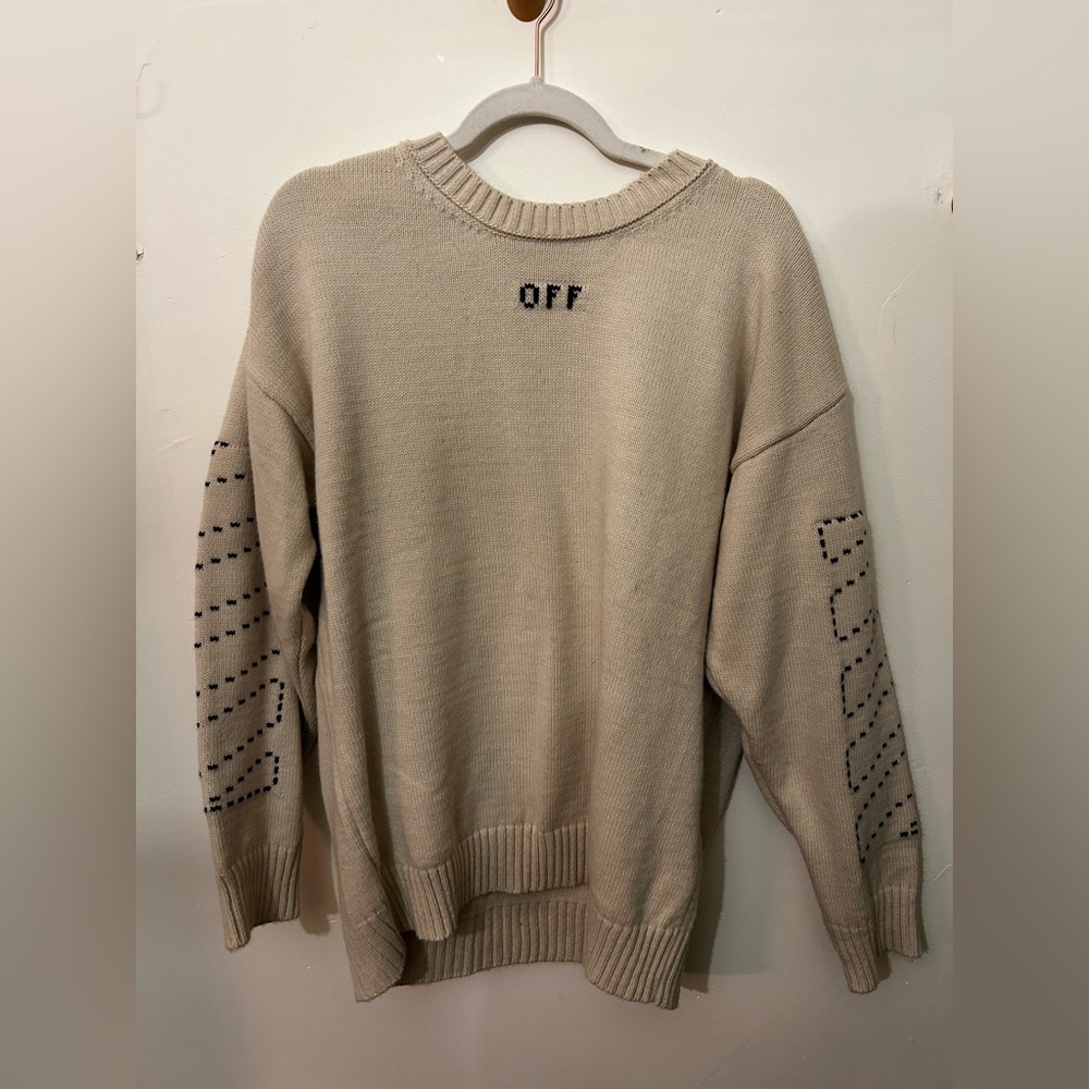 FAUX Off White Sweater